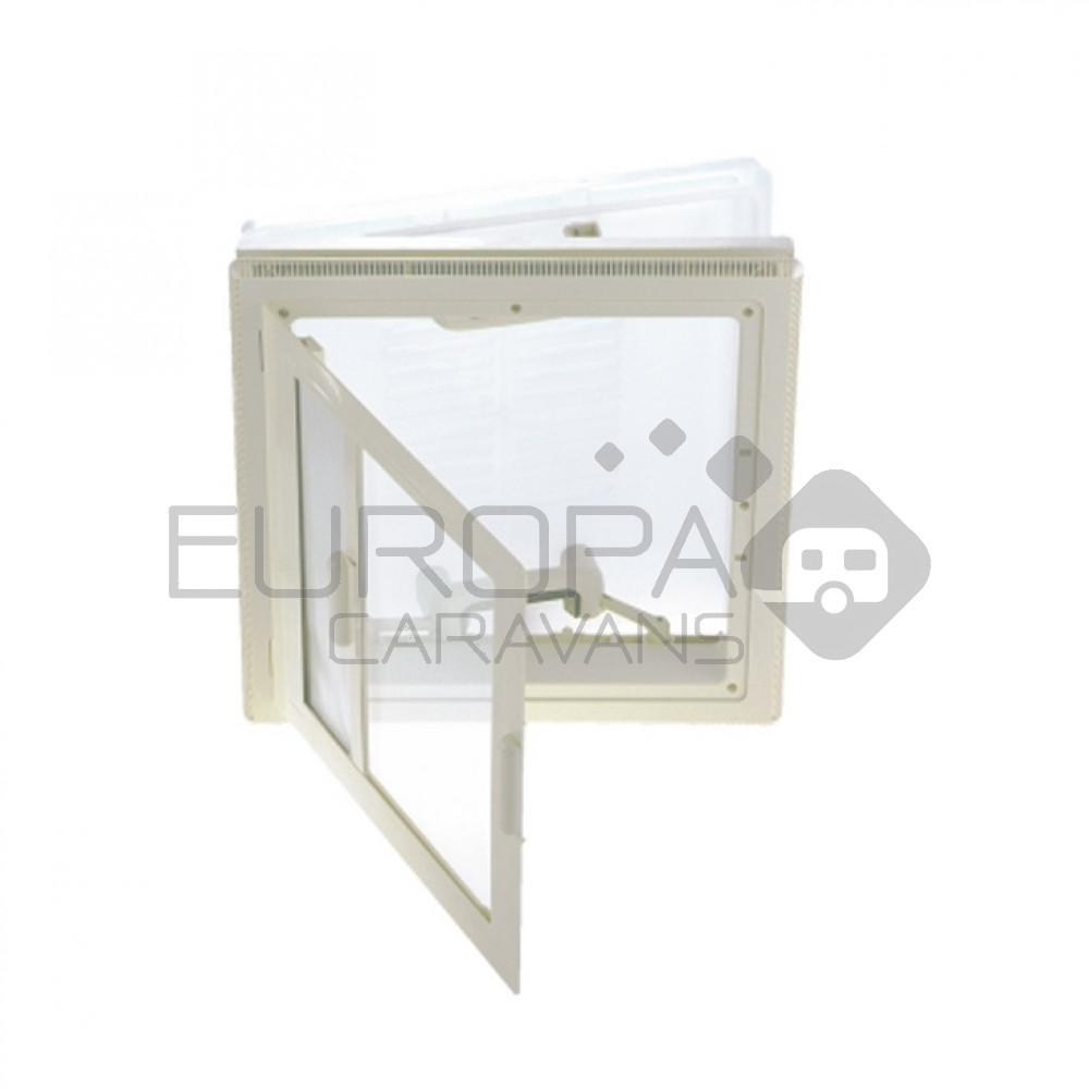 MPK Dakluik 40x40cm Grijs Kader+Combirollo