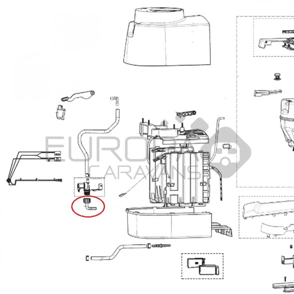 Dometic CTS4110 Hoekstuk Met Samenvoegingsmoer