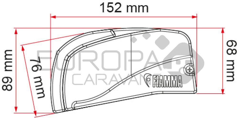 Fiamma F40Van 210 Deep Black-Royal Grey