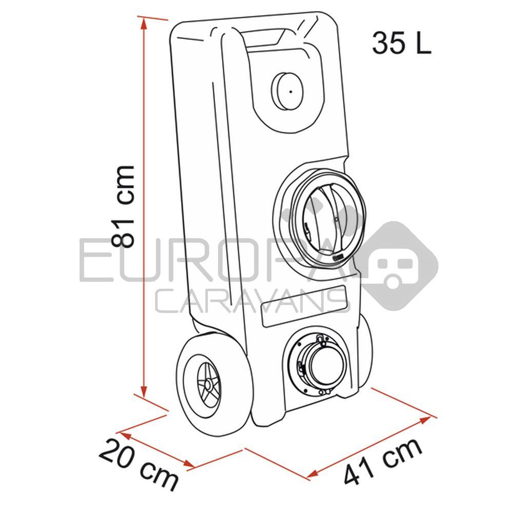 Fiamma Schoonwatertank Roll-Tank 40F