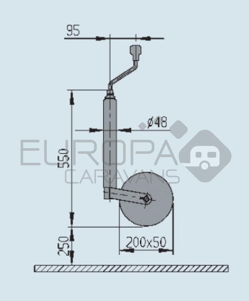 AL-KO Neuswiel Plus Stalen Velg 200x50mm 48mm