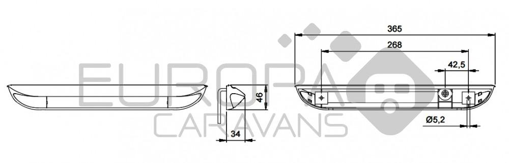 Jokon Voortentlamp 12 LEDs Wit