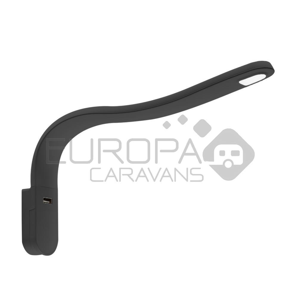 LED Lamp met Zwanenhals S Flexibel 12V Zwart