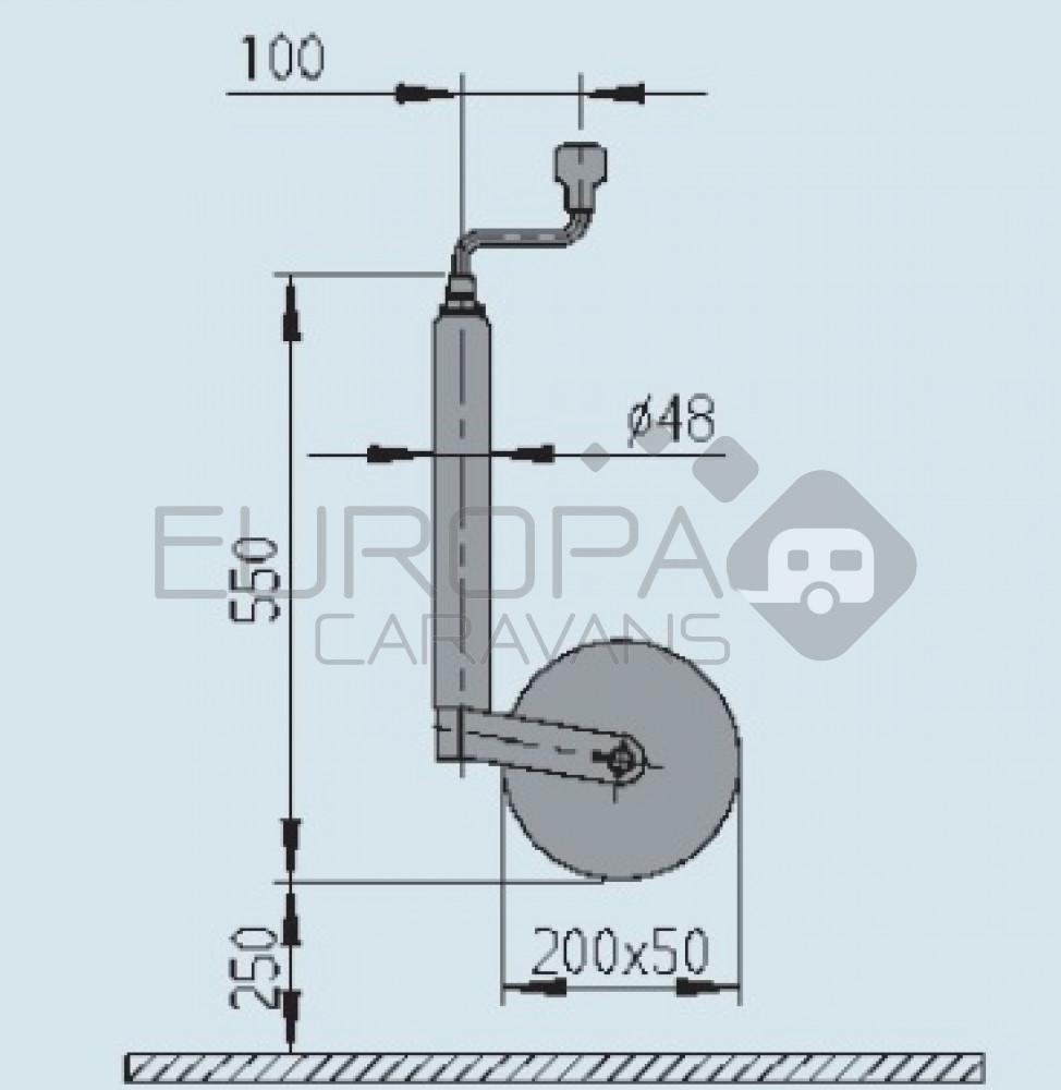 AL-KO Neuswiel Plus Stalen Velg 200x50mm 48mm