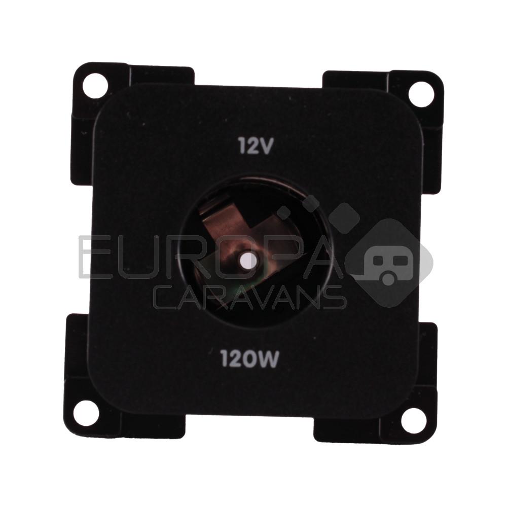 Presto Contactdoos 12V Groot Inbouw S-10.000 Zwart