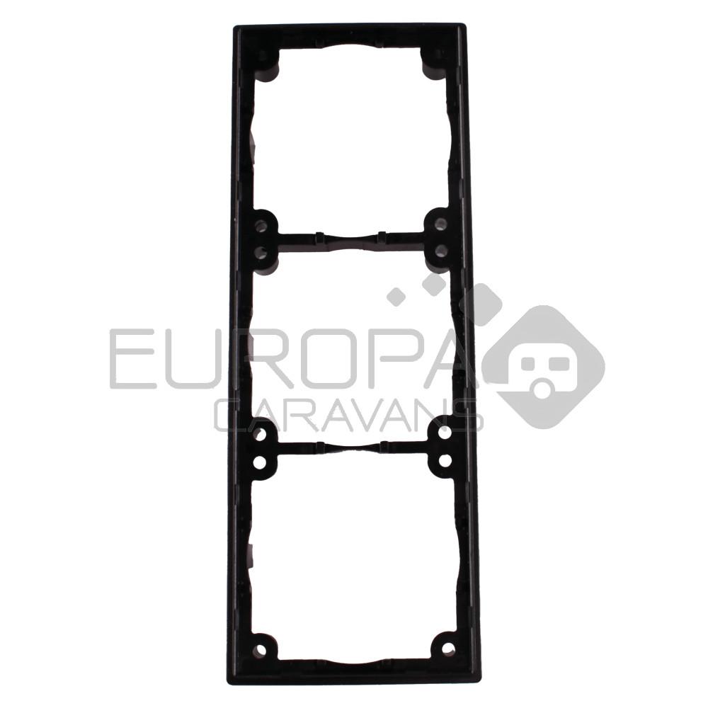 Presto Afstandsraam 3-Vaks 12mm S-20.000 Zwart