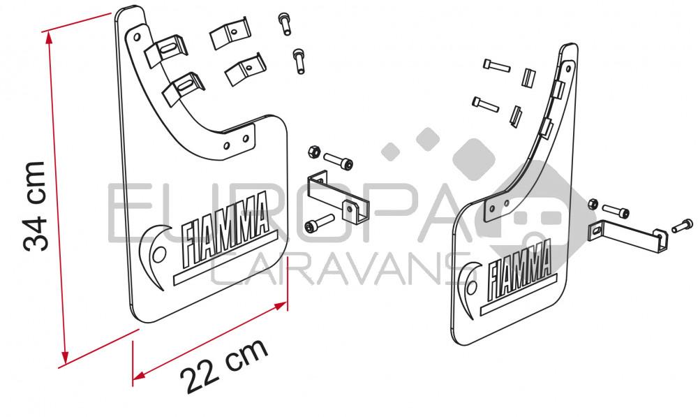 Fiamma Mud Flap Front 06606-01-