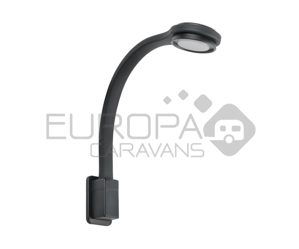 LED Lamp Zwanenhals R2 Flex Rond + USB-C Zwart