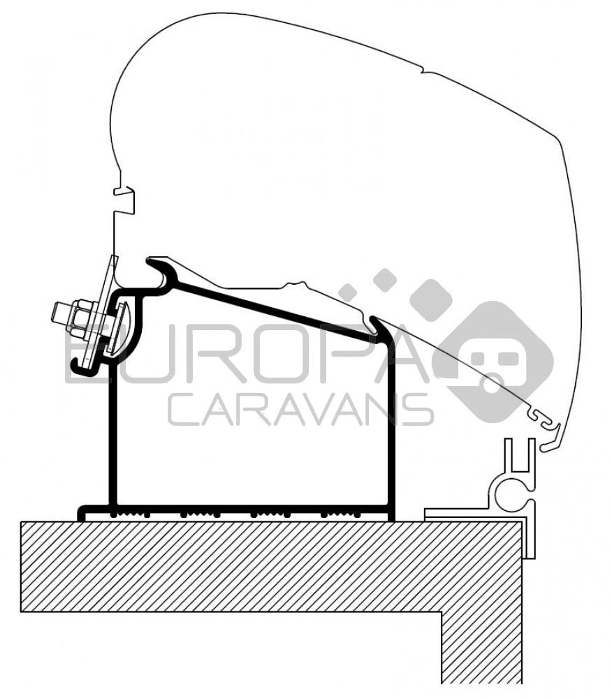 Thule Adria Caravan Roof Adapter >2015