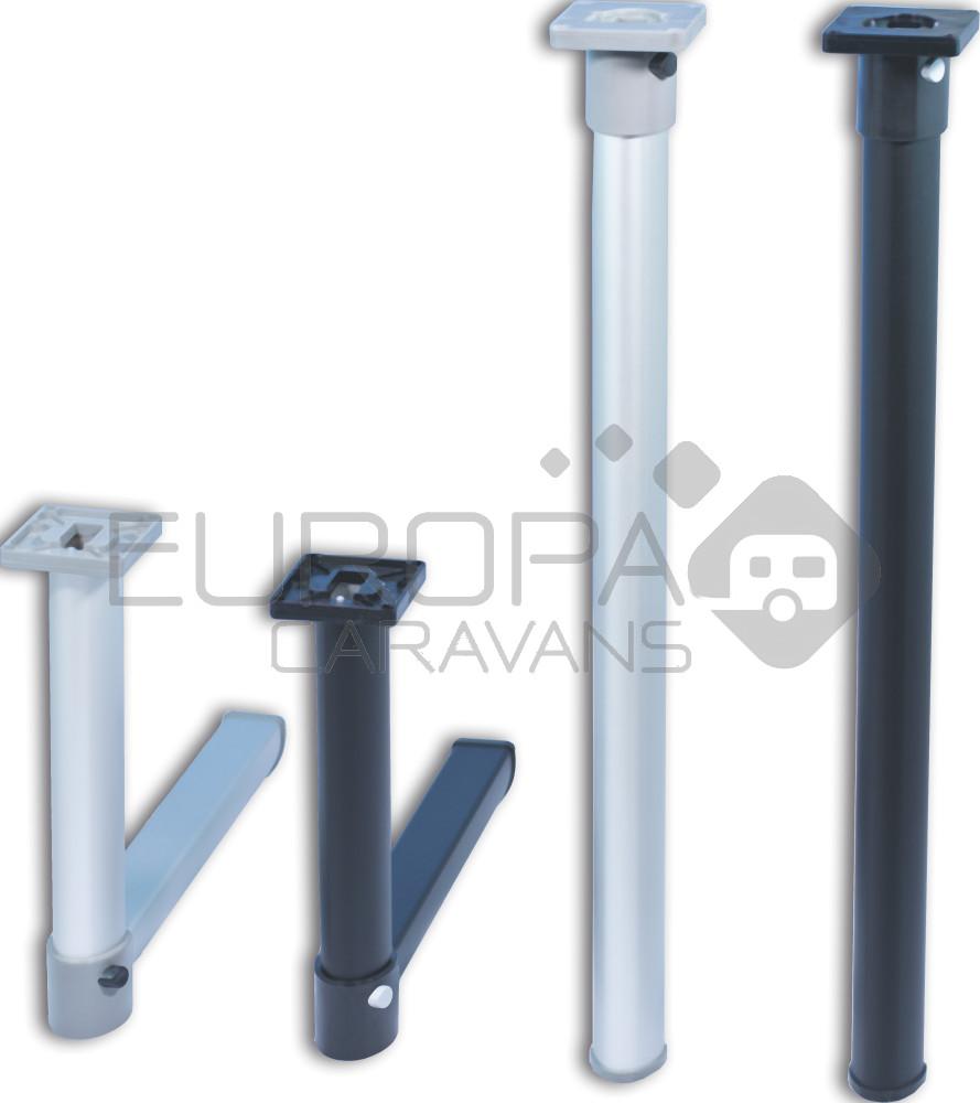 MPK Klaptafelpoot Zwart Bovenknik 67.5cm