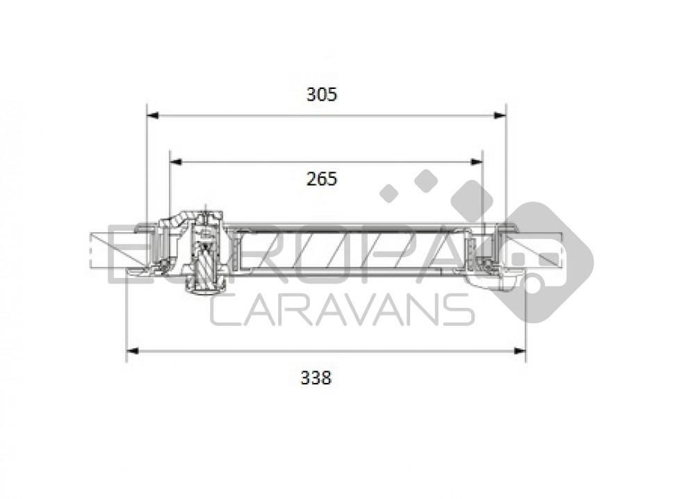 Dometic Serviceluik SK4 100x30.5cm Wit