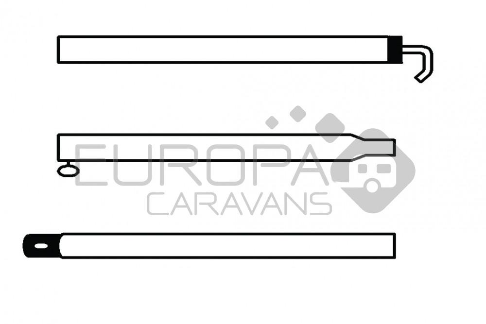 Campking Luifelnokstok 22/19mm 180-250cm Premium