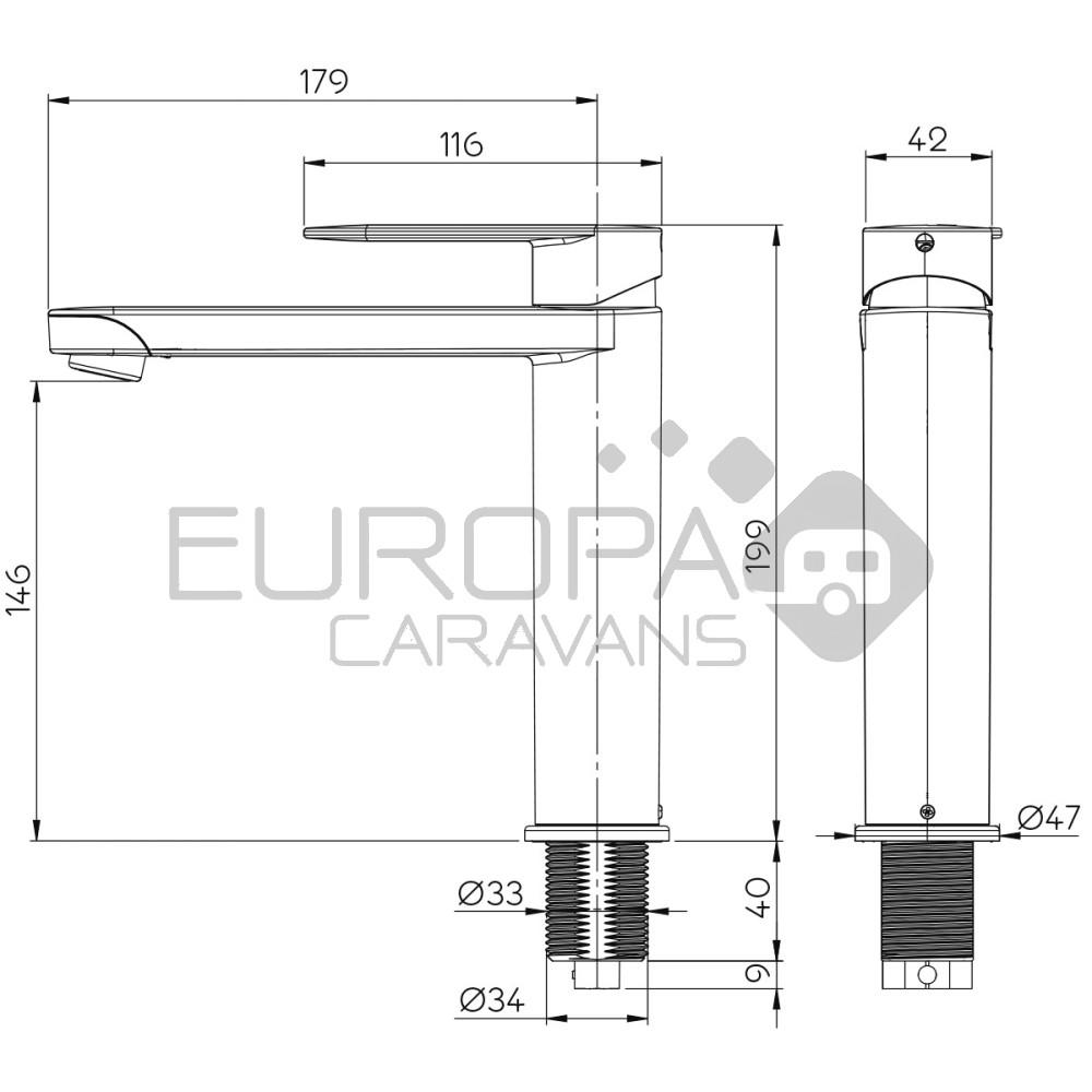 Reich Mengkraan Linnea L Keuken Chroom