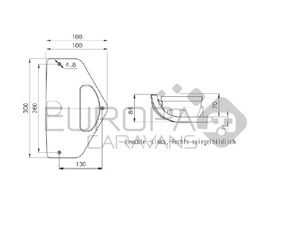 Jokon Reflector 2000 Driehoekig Rood