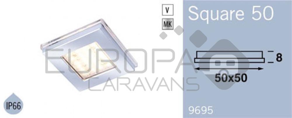 Frilight Opbouwspot Square 50 Wit 4SMD