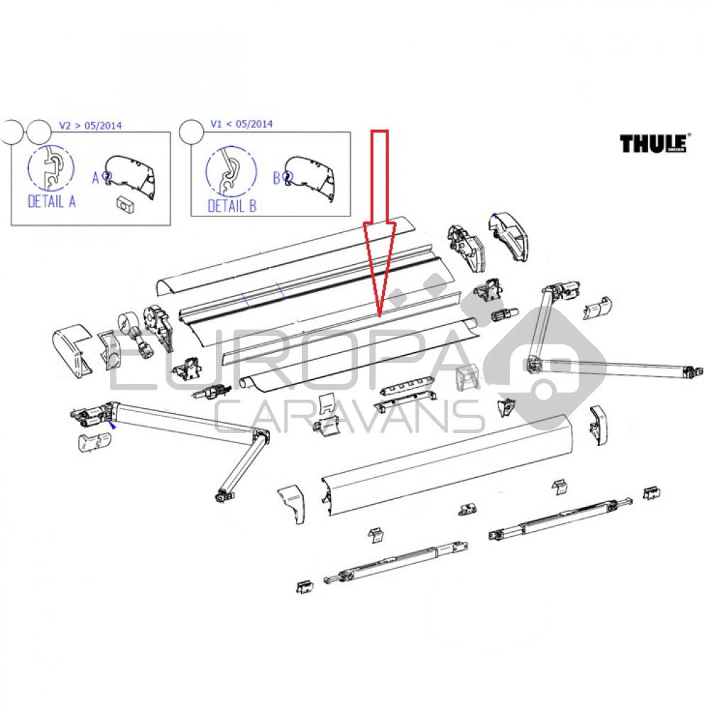 Thule support roller tube 6200 4,5 mtr