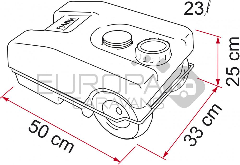 Fiamma Vuilwatertank 23L