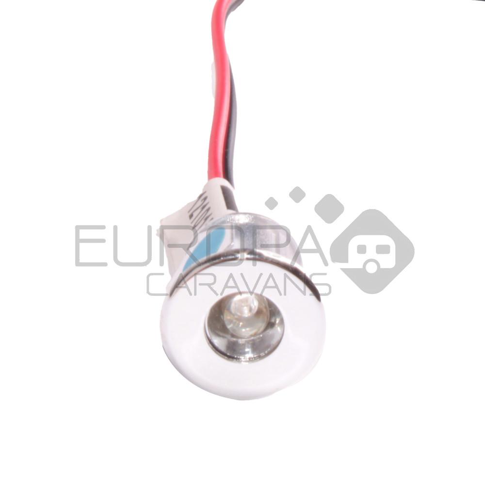 Inbouwspot Mini Chroom 18mm Blauw Licht