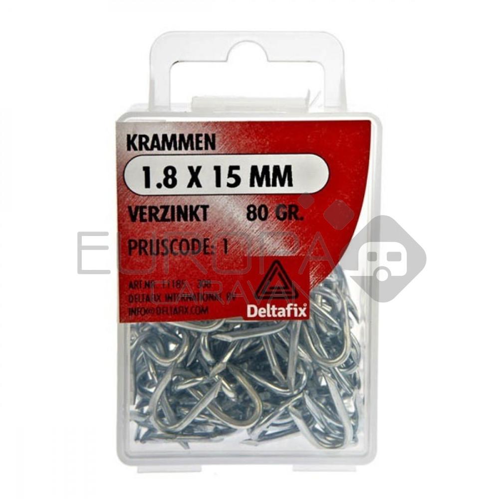 Deltafix Krammen 1.8x15mm Verzinkt 80gr.