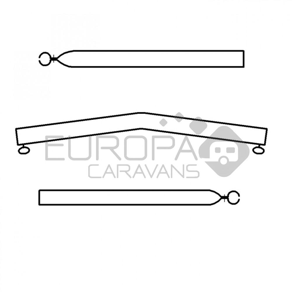 Campking Daksteun gebogen 22/19mm 170-250 Premium