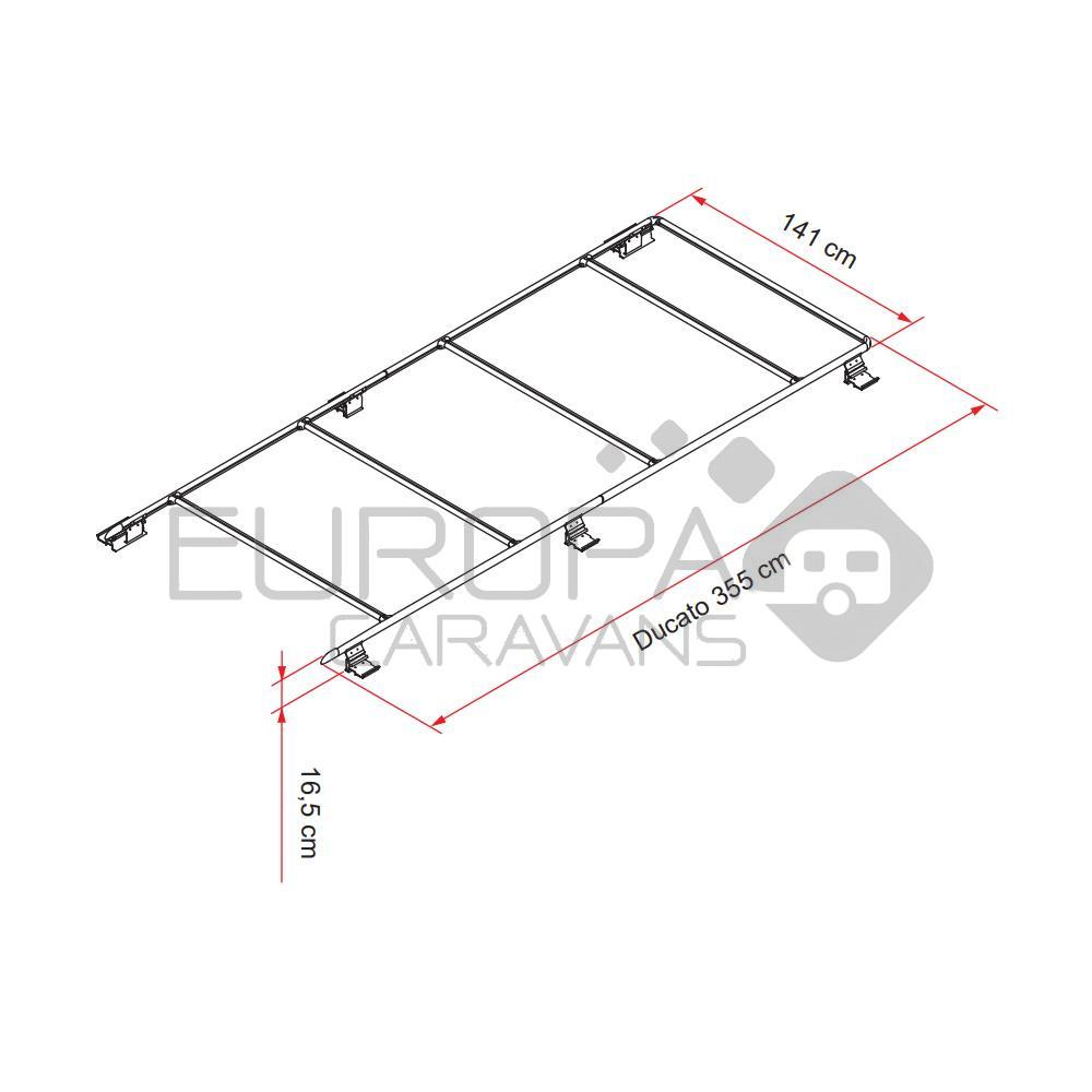 Fiamma Roof Rail Ducato Deep Black 05808A01A