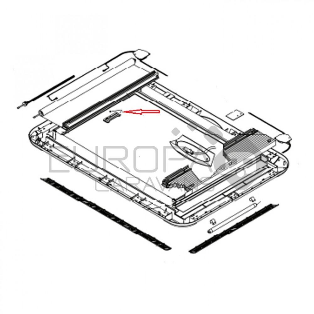 Dometic Heki 3/4 Plus Vergrendeling met Veer Hor/Verduistering