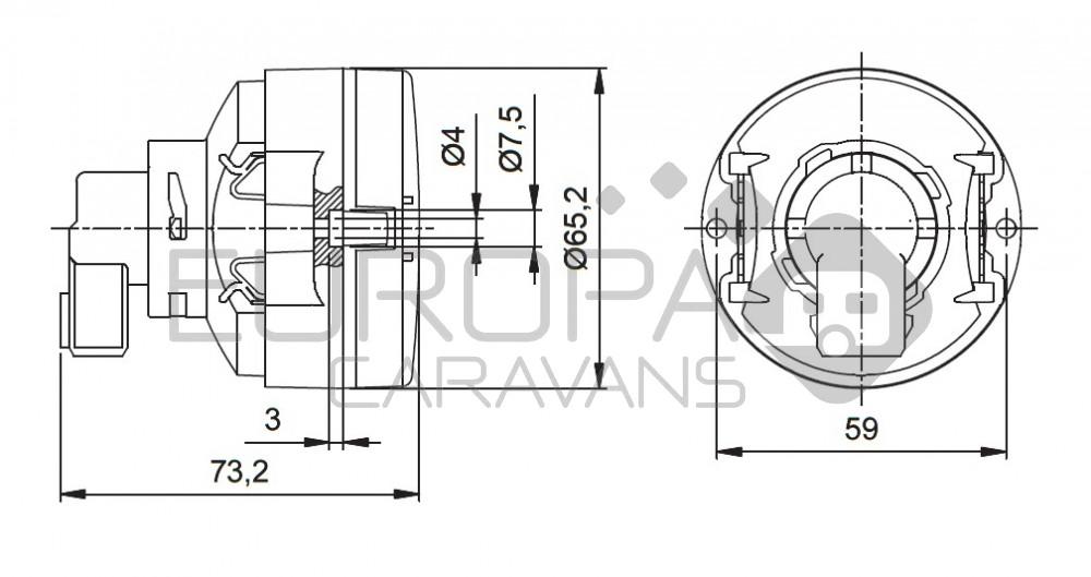 Jokon Achterlicht en Remlicht L65 Inbouw