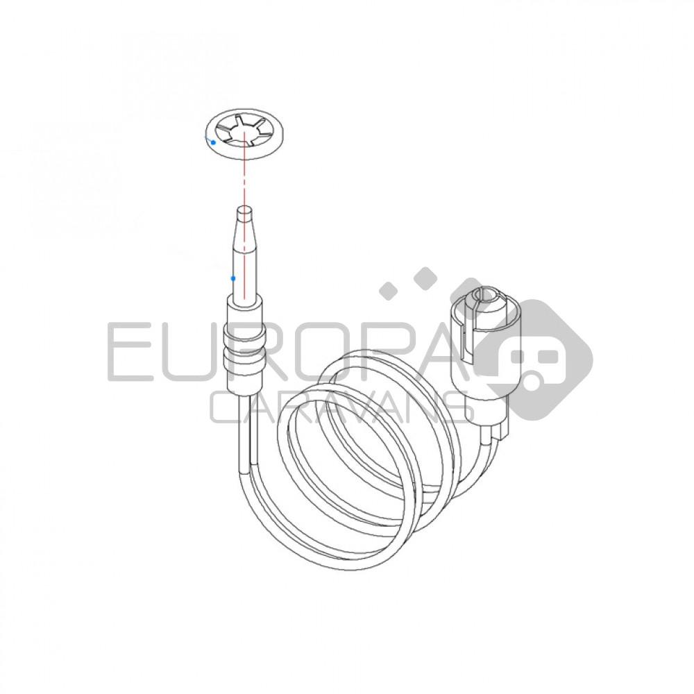 Smev Thermokoppel 22cm + Ring