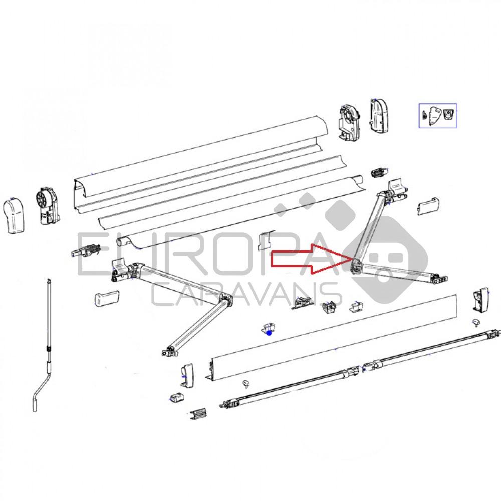 Thule 4900 Knikarm Rechts 400-450 mtr