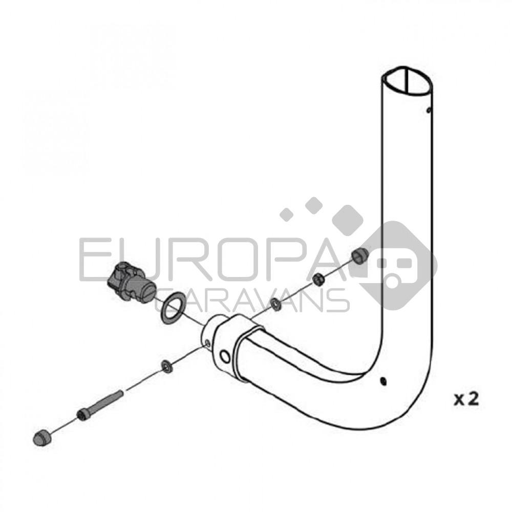 Thule Adapter 4 Point Fixation Fiamma 5 Set