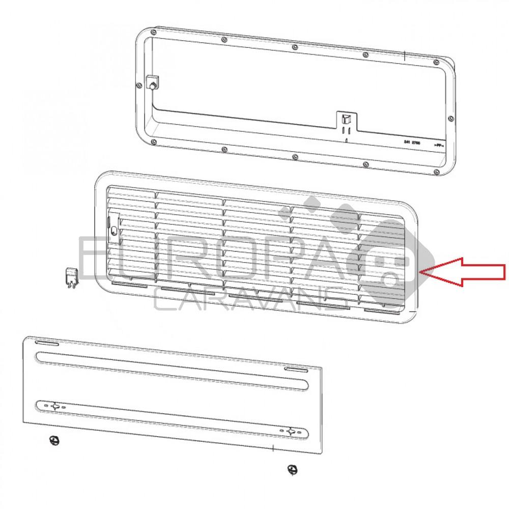 Dometic LS200 Luchtafvoerrooster Bodem Fiat Bianco