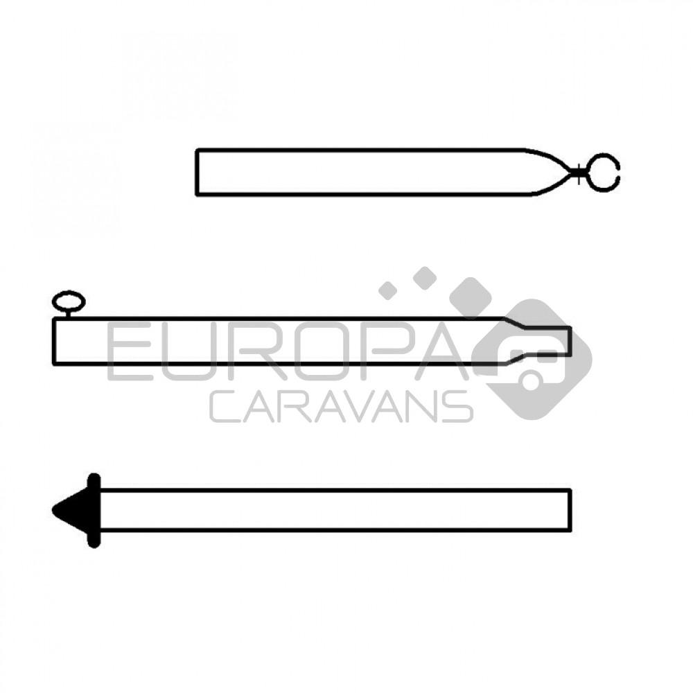 Campking Stormstok 22/19mm 170-250cm Klapvoet Premium