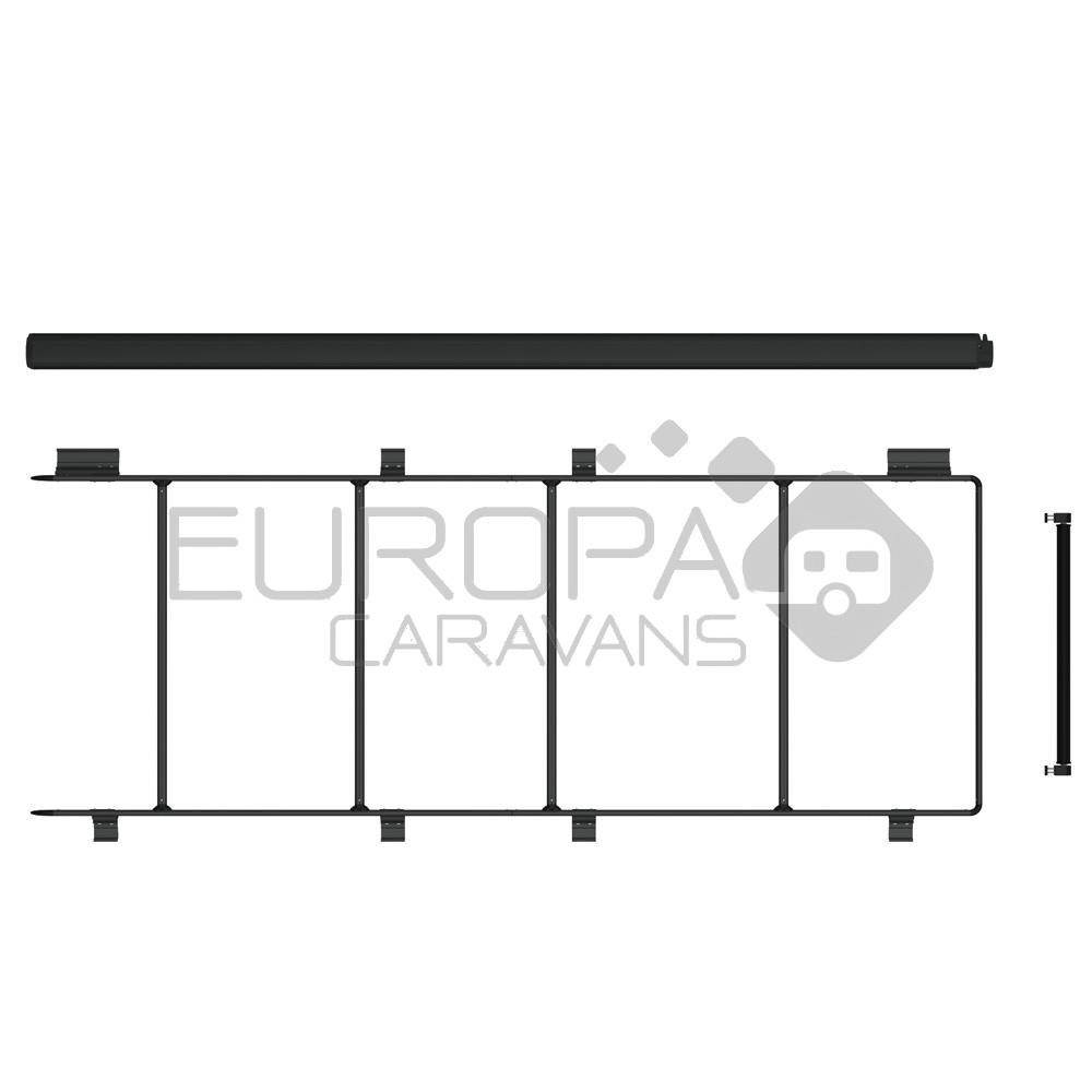 Fiamma Roof Rail Ducato Deep Black 05808A01A