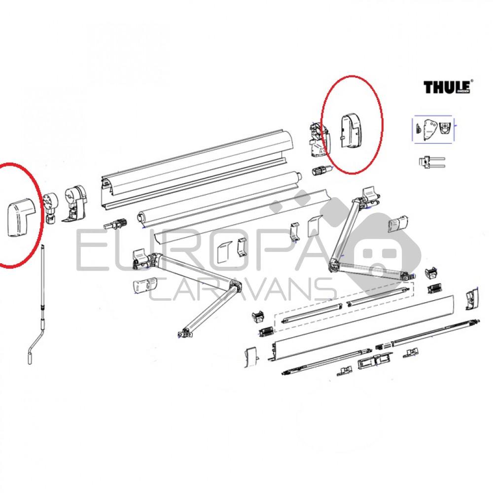 Thule Eindkap LH+RH 5200