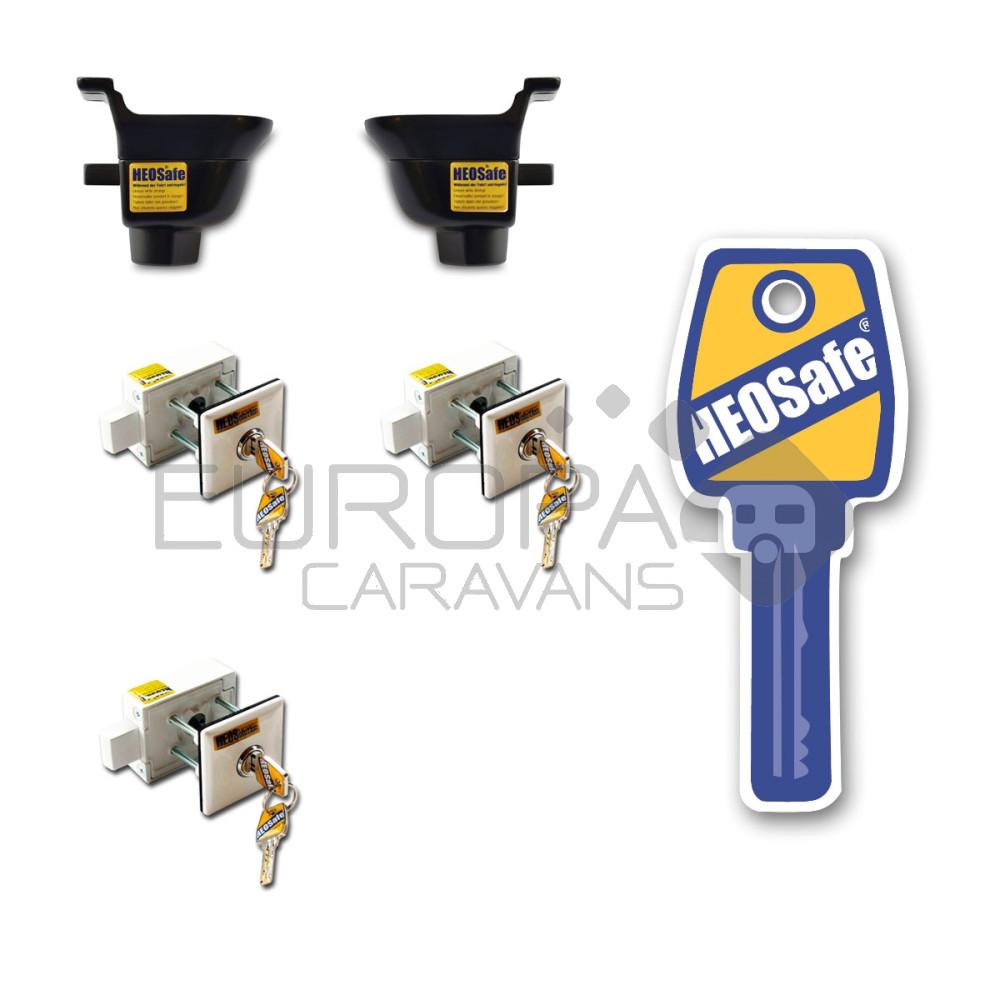 HEOSafe Sloten Set Ford Transit Zwart >2014 5st.