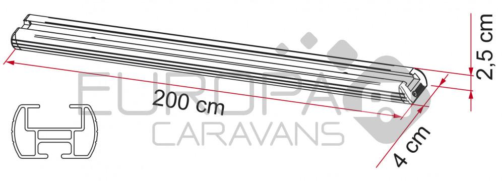 Fiamma Garage Bars 2st. incl.4 ogen
