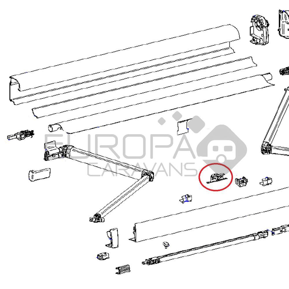 Thule Central Clamp Support Arm Oval 4900