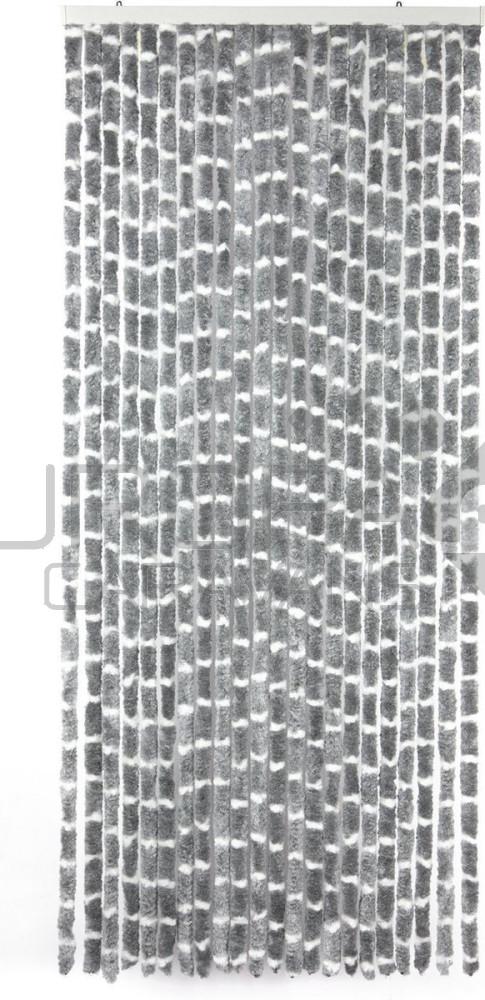 Arisol Chenille Gordijn 56x185 Grijs/Wit