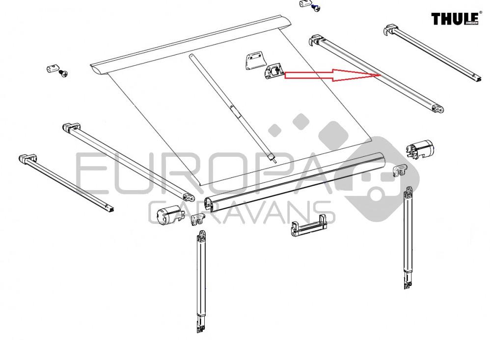 Thule Rafter Arm Assy RH 1200 2.30