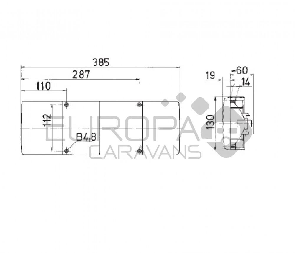 Jokon Achterlicht 541 Rem/ Knipper/ Mist 4-Vaks Inbouw