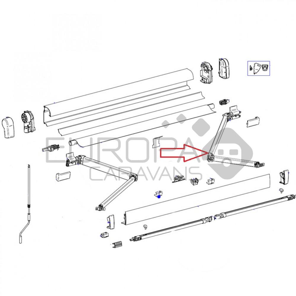 Thule 4900 Knikarm Rechts 400-450 mtr