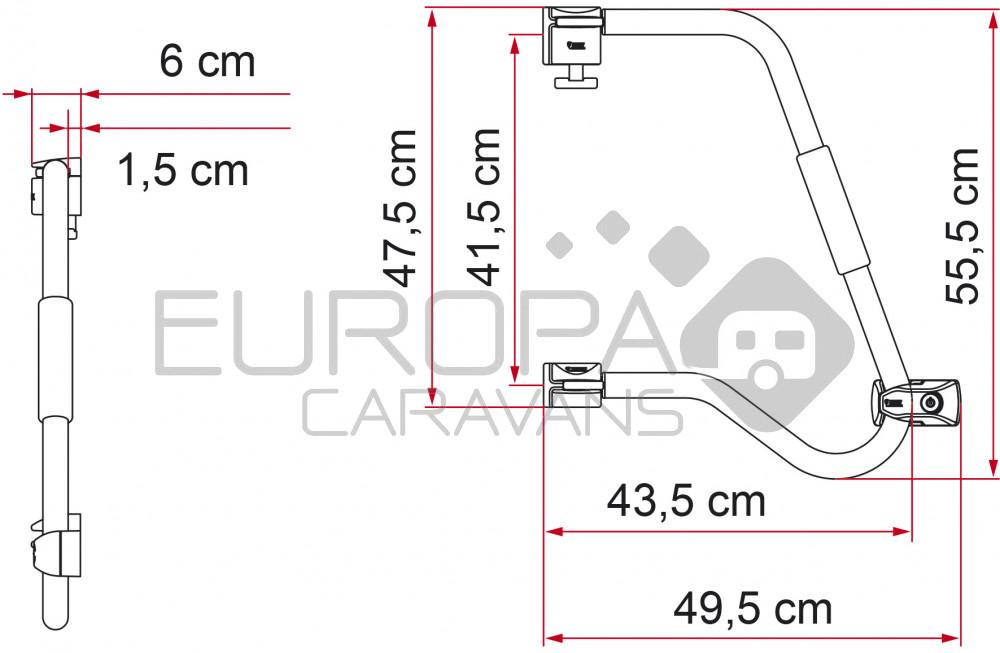 Fiamma Instapbeugel Security 46 Pro