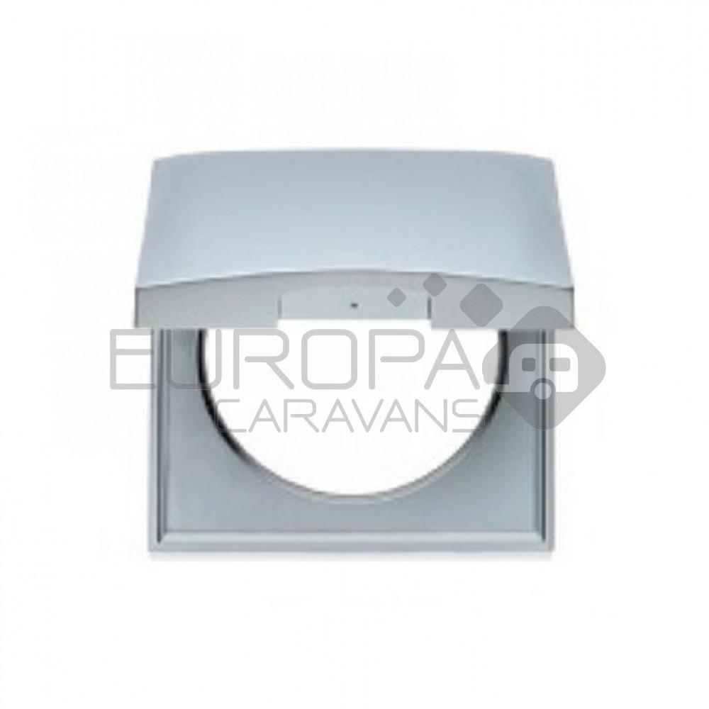 Berker Afdekraam Flow/Pure 1-Vaks met Klep Chroom Hoogglans