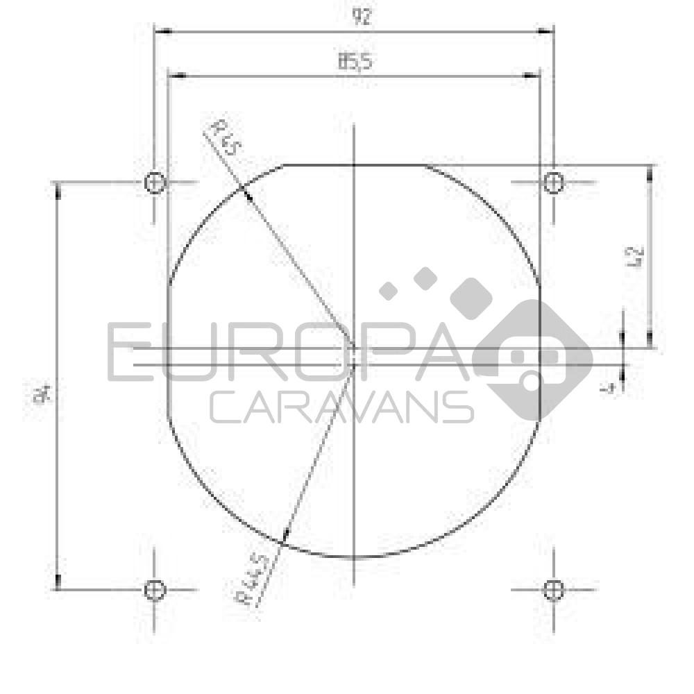 Gasinbouwdoos Design 2014 Wit