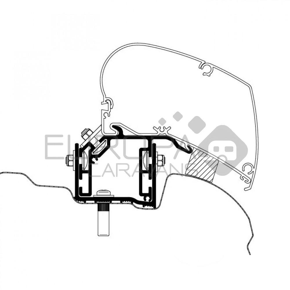 Thule VW Crafter/MAN TGE Adapter 2017 (LHD)